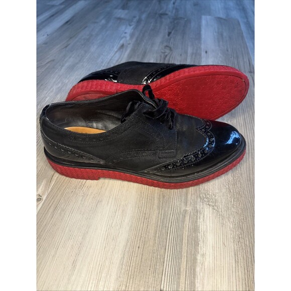 Fratelli Rossetti Women’s Black  Leather  Suede Loafer Size 38.5 (7.5) MSRP $300 - Picture 13 of 16